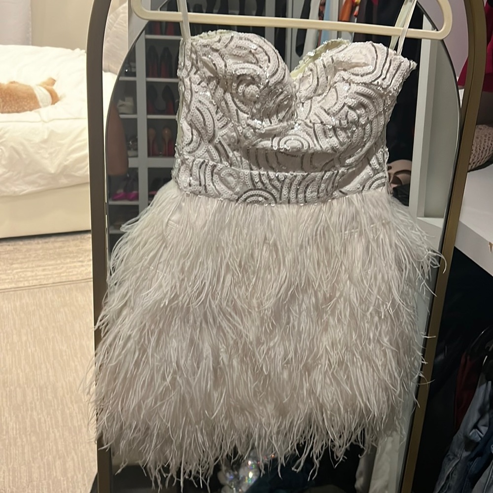 Feathers Bebe dress XS